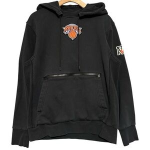 Nike S Black New York NY Knicks 2020/21 City Edition Courtside Pullover Hoodie